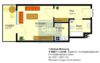 Schöne 1-Zimmer-Wohnung mit Südbalkon - Grundriss