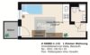 1-Zimmer Wohnung mit Balkon nahe Bahnhof - Grundriss
